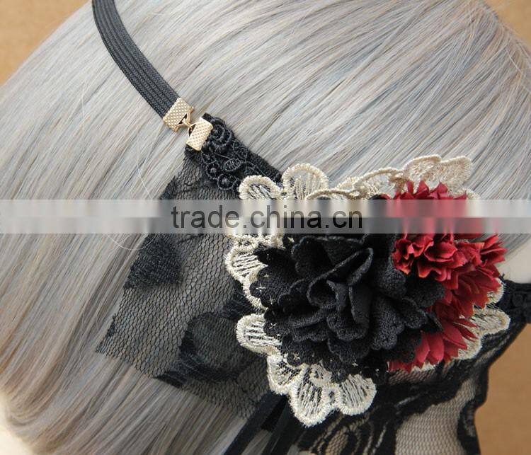 MYLOVE halloween mask for women sexy lace mask with flower MLMJ02