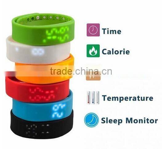 New Fashion Silicone Sport LED Watch, Touch Screen Digital Sport Wristwatch