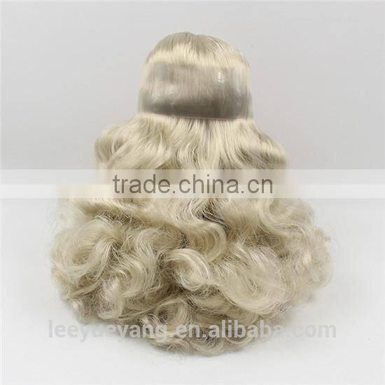 High quality long deep curly dark blonde neo blythe doll wigs