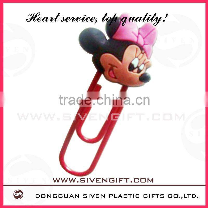 OEM cartoon pvc book marker for promotion gift