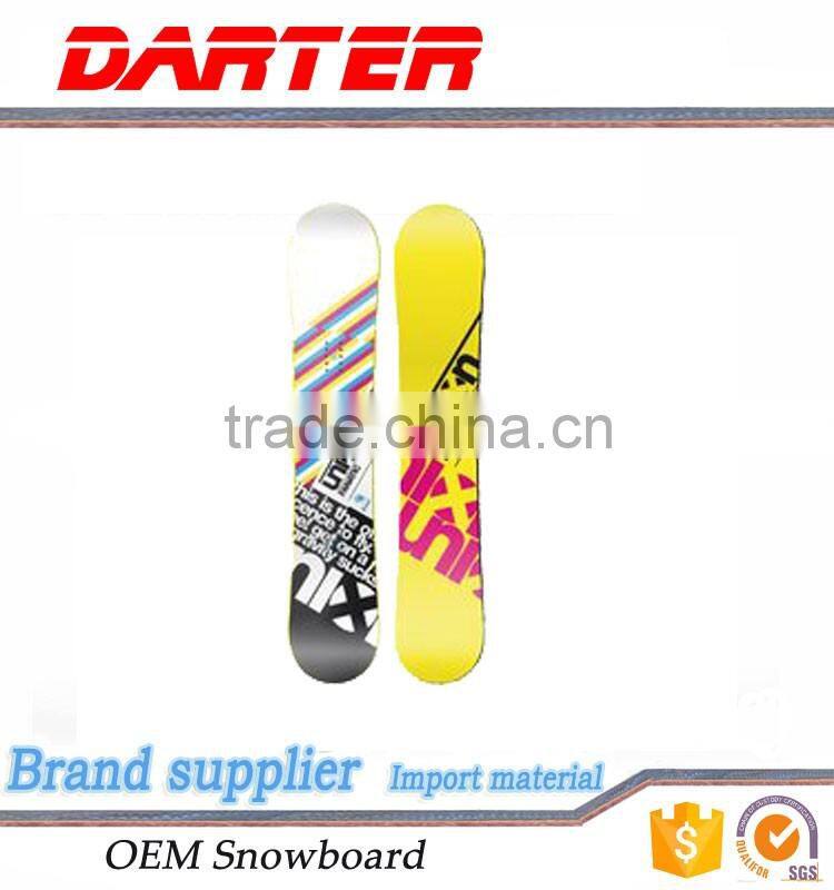 Hot selling all mountain flat camber race snowboard in low price