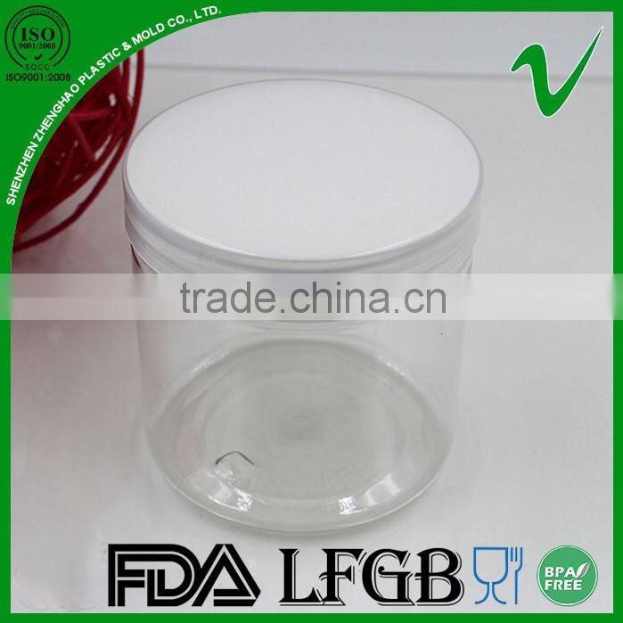 500ml PET clear empty plastic bee honey bottle with food grade