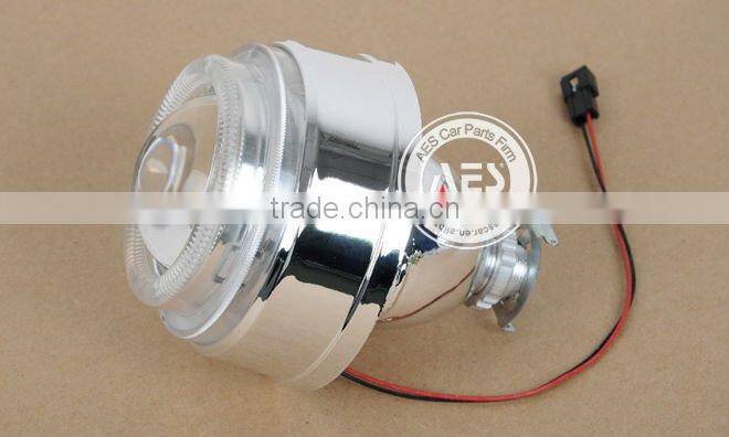 NEWEST!Integrated structure double angel eyes bi-xenon projector lens,all in one for headlight