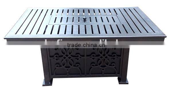 Rectangle Propane Backyard Fire Pit