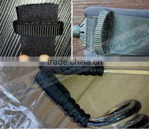 Well-made construction high flexibility ankle cuff custom high durability pro surfboard leash/7'8'9'surfing leash