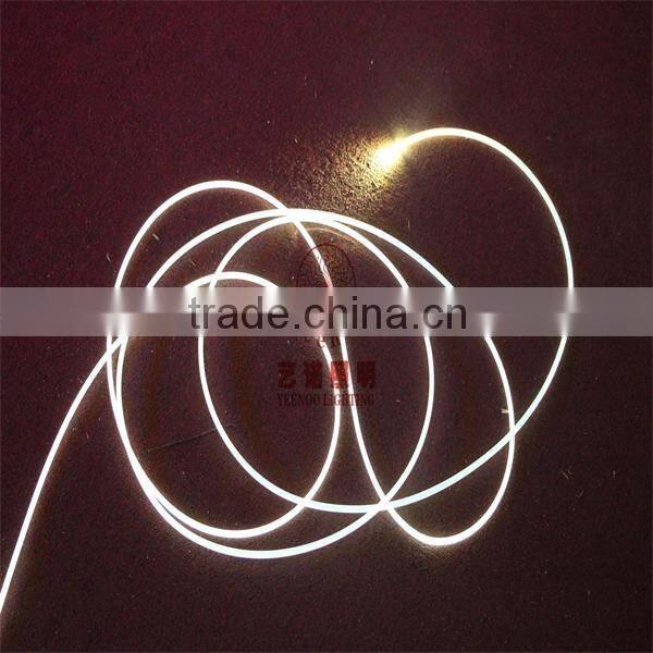 the entire body fiber optic transparent tiny fiber optical 1km price with 7color changing or RGB