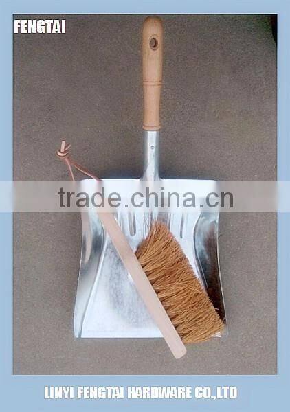 Heavy Duty Metal Dustpan with Brush