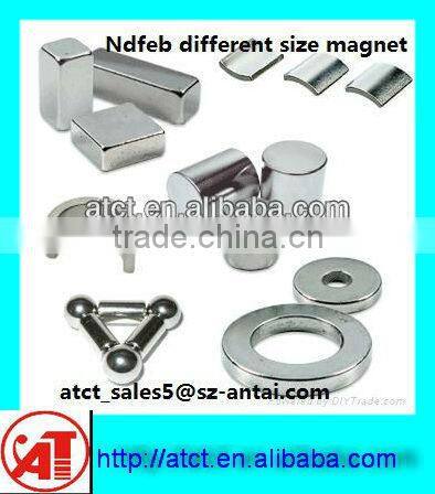 Neodymium magnet with various sizes and different shape (CE/ROHS approved)