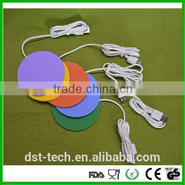 Mini usb silicone heat retaining coaster/ mat for cup