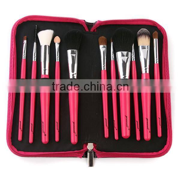 11pcs Complete Makeup Set Synthetic Cosmetic Brush