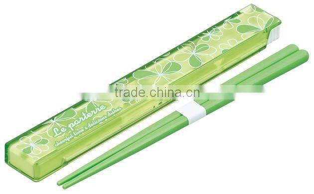 Le Parterre Chopsticks & Case Set (S) Green Plastic