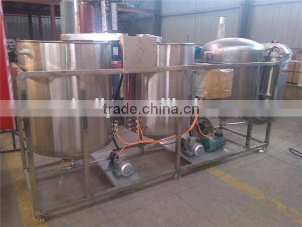hot sale and stainless steel sunflower oil refining machine