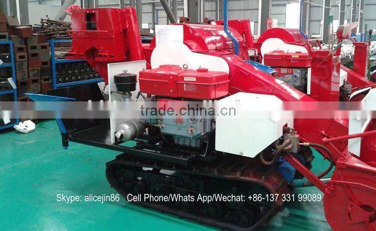 Whirlston harvesting in Indonesia high quality low price of middle rice paddy harvester