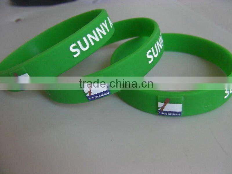2012 Colourful Embossed Silicone Bracelet