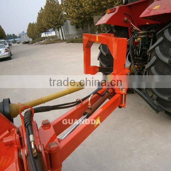 Side cutting 3 point flail mower