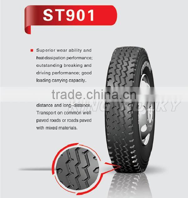Good radiating performance truck tire 10.00r20 thailand market hot sale