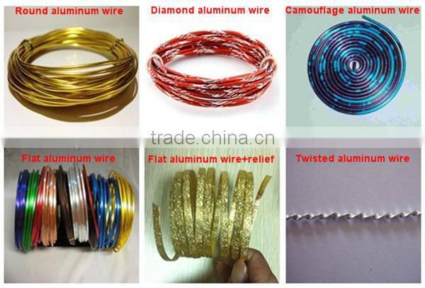 aluminium craft wire / craft aluminium wire /color aluminium wire