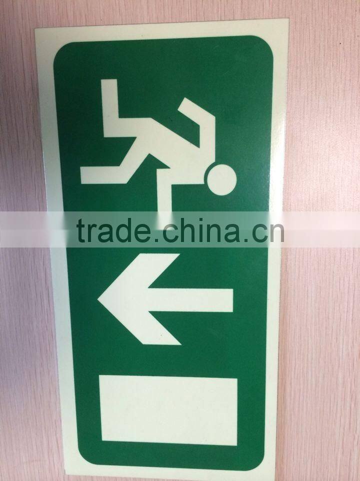 luminous emergency exit sign