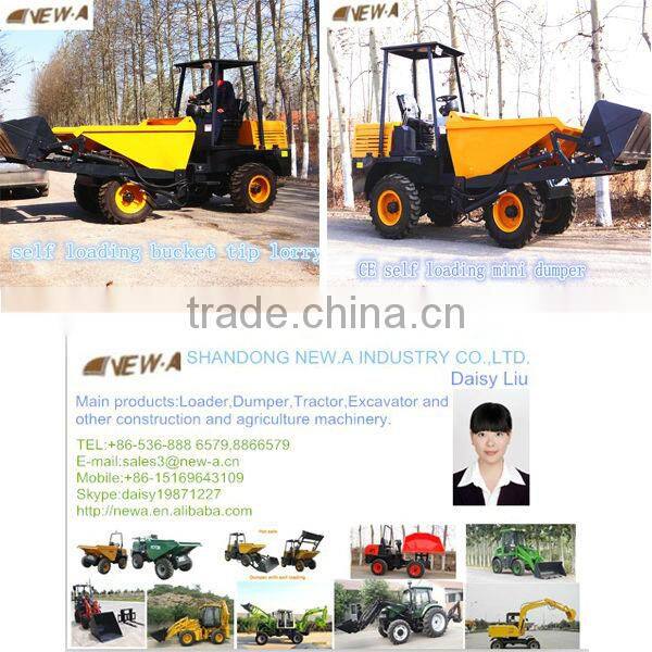 Hot!CE hydraulic self loading 3ton FCY30S mini site dumper