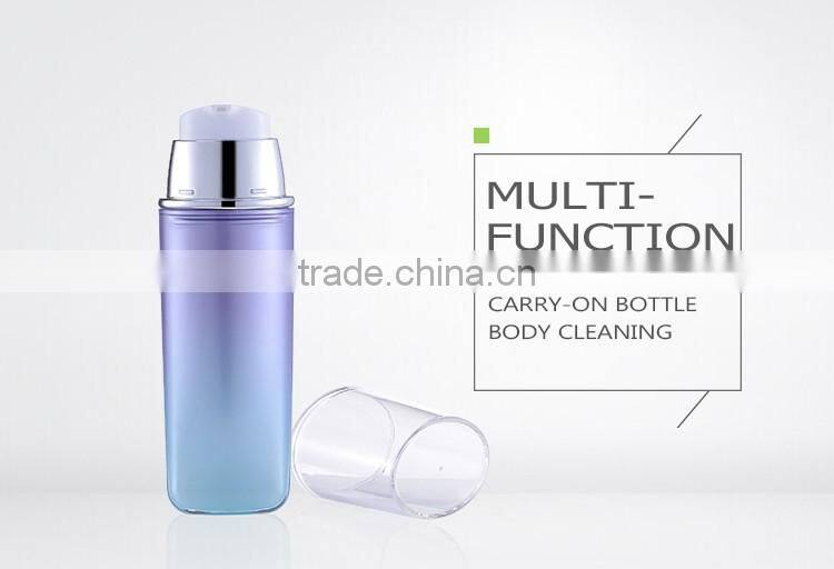 China made customized color cosmetic packaging acrylic vacuum bottle