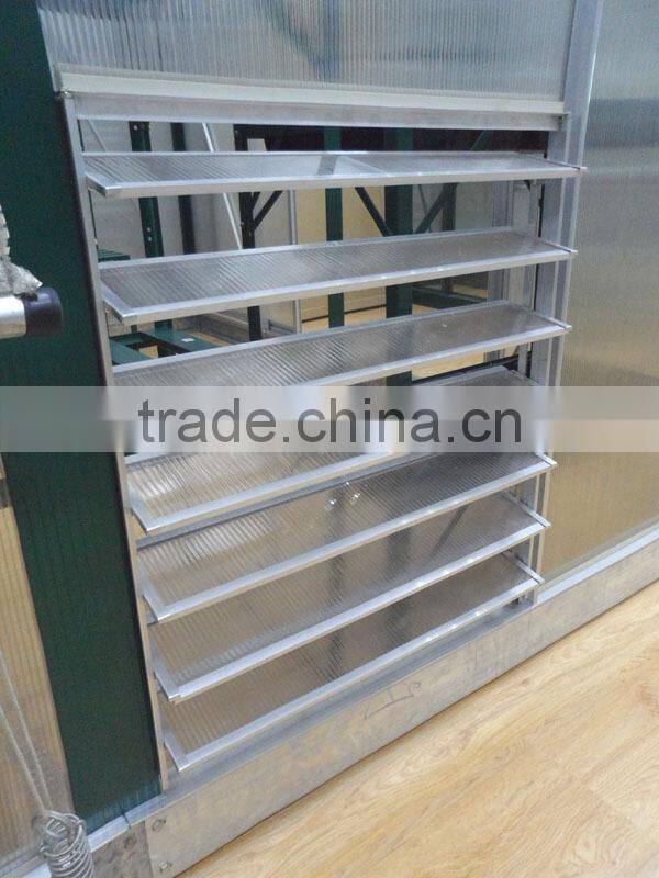 New style greenhouse aluminum glass louver windows