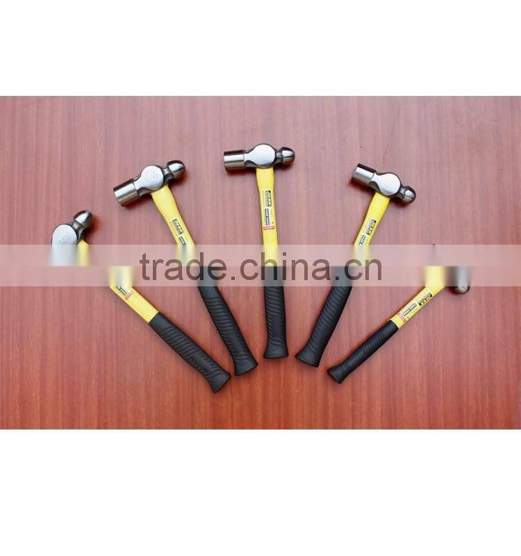 Ball peen hammer with wooden handle