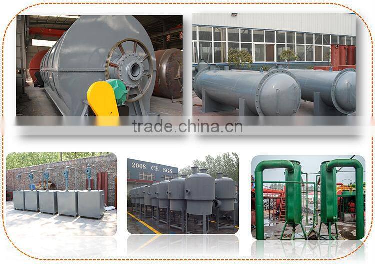 Pyrolysis gasifier plastics raw material to oil pyrolysis machine