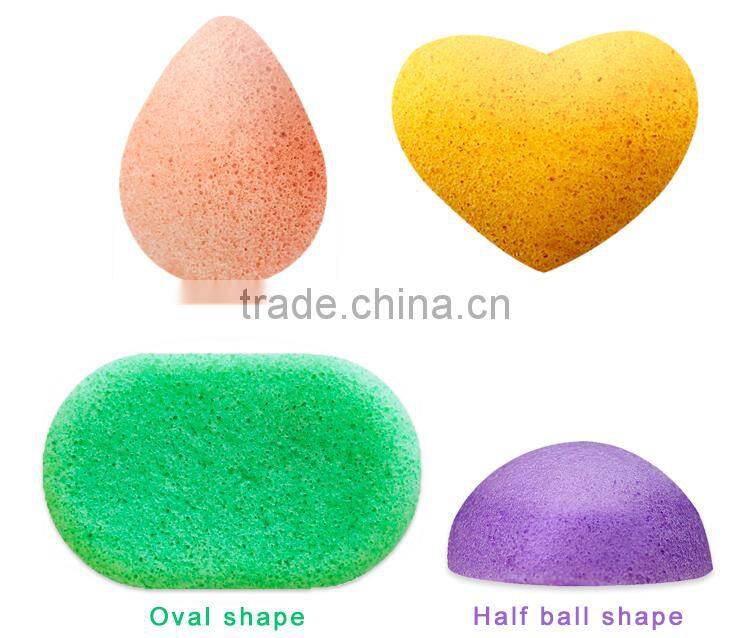 2016 newest natural konjac sponge for baby/exfoliator loofah bath sponge