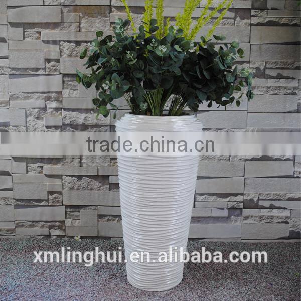 Cheapest China factory unique flower pot for hotel decoration