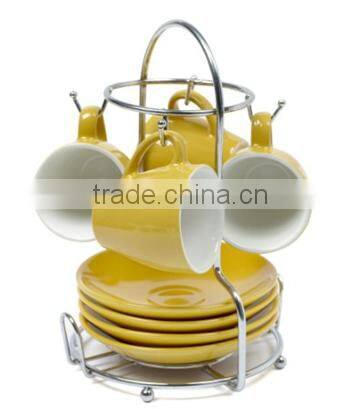 250--350ml ceramic coffee mug set porcelain tea mug set coffee mug with saucer