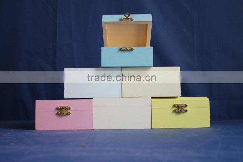 Top grade new arrival handmade decorative wooden Christmas gift box with hinge