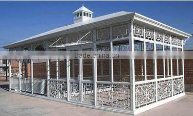 Trade assurance Galvanized steel frame garden greenhouse