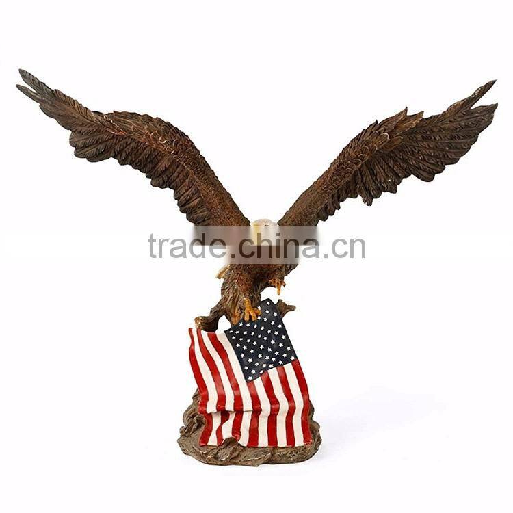 Garden decoration life size fiberglass vulture bird statue