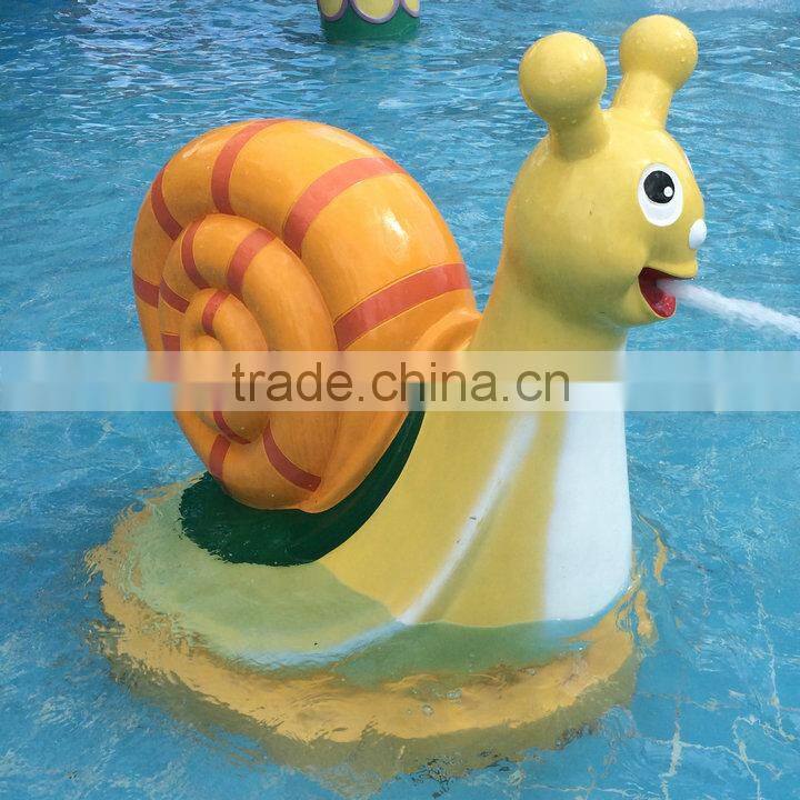 Fiberglass conch sculpture for water playground park
