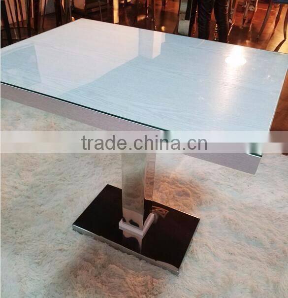 A9527 Octagon artifical marble dining table and chairs sets