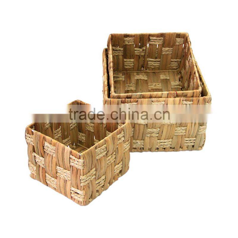 Water hyacinth rectangle storage tray