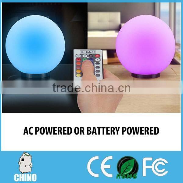 16 inches Polyethylene made Led light sphere ball