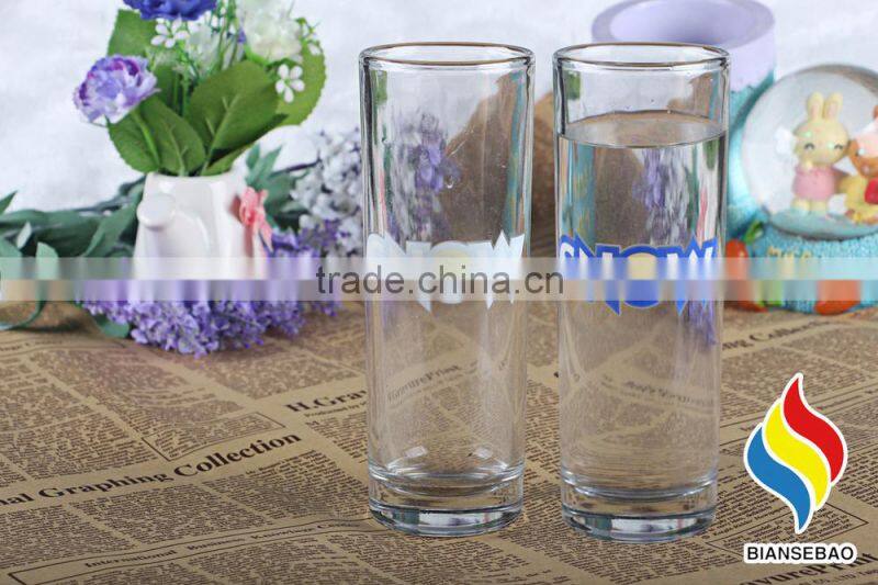 hot sale clear glass food grade custom glass mugs with color changing