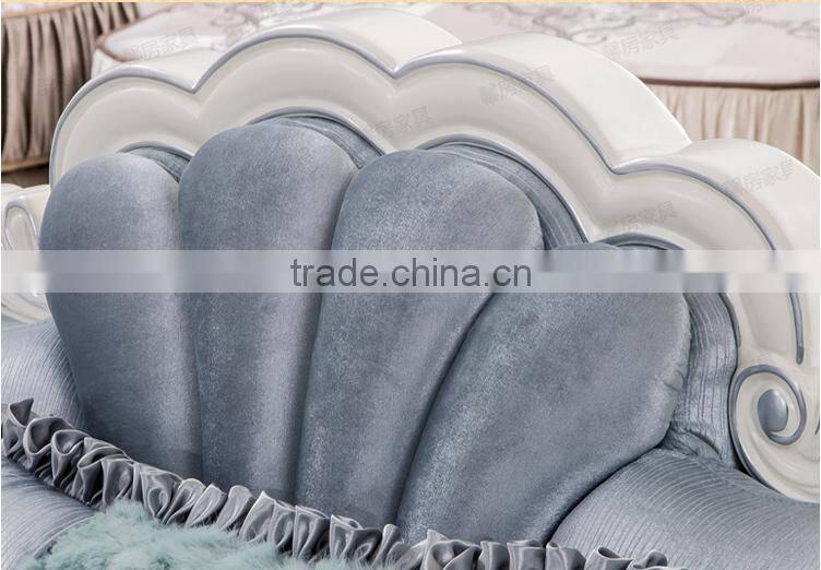 M511-1 French New Arrival Latest Design Luxurious Silk Fabric Sofa Set