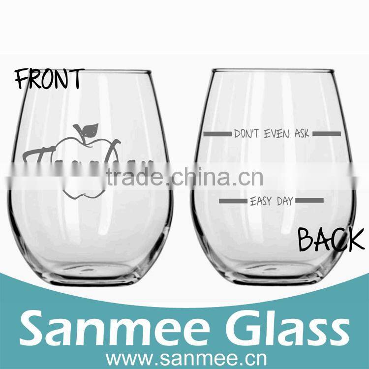 Personalized Customization Glass Cup Machine Blown Glass Cup