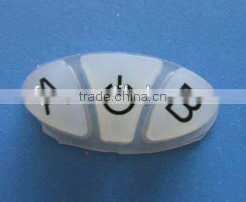 Black controller silicone rubber keypads/ keypad for remote