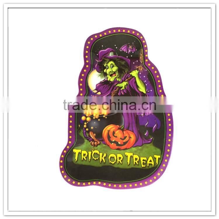 New design holiday candy disply vicious witch decorative plastic halloween plate
