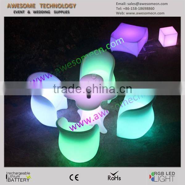 illuminated flower sets / led table and chair set (TP117)