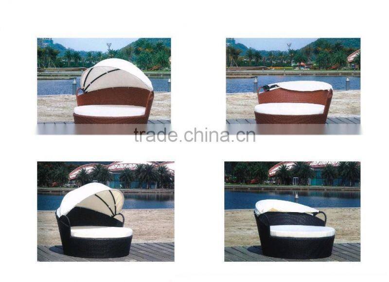 Hot Sale Cheap outdoor daybed round bed beach bed sun daybed