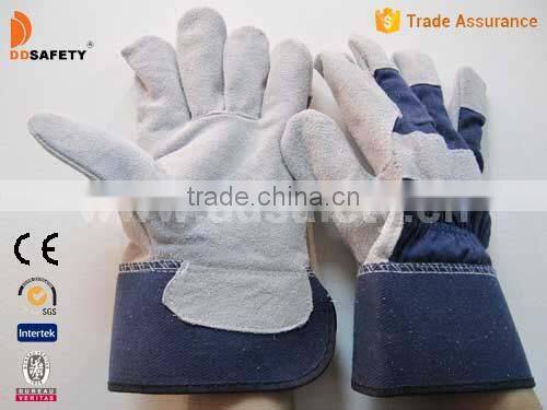 DDSAFETY 2017 Cheap Wholesale Cow Split Leather Glove Luvas De Couro