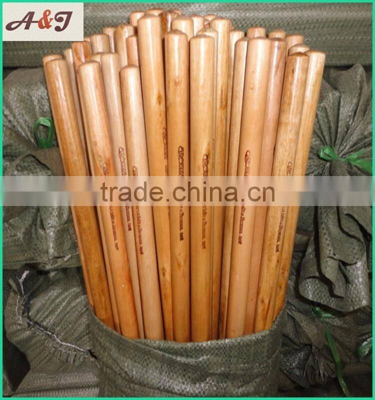 hot sell high quality Varnished Broom Stick printed with customer logo