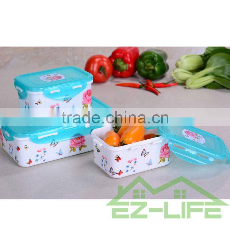 BPA free applicable to microwave oven promotion seal plastic food Freshness Preservation storage boxes