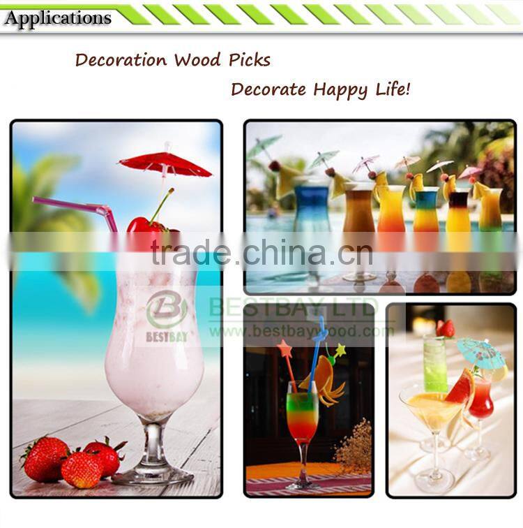 2015 Christmas promotion pretty parasol decorative picks