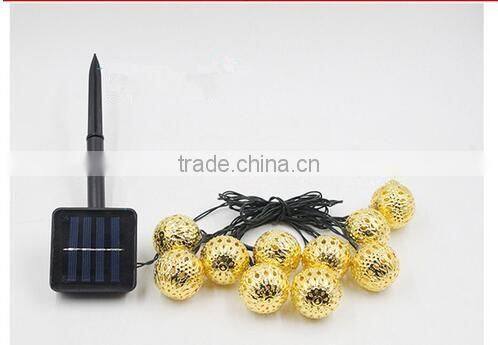 2016 new product Solar power christmas 3m 10 led light Strip Lamp Wedding Xmas Party Garden Decor