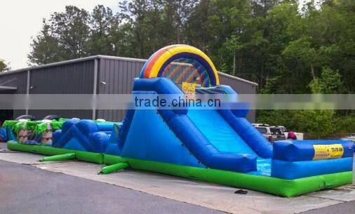 Forest theme inflatable obstacle course for sale